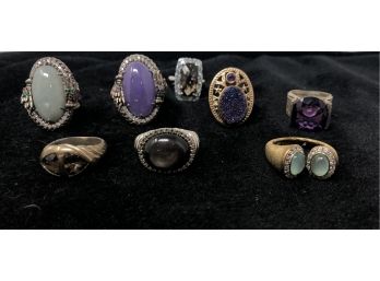 Vintage Rings, Most Sterling Silver, Sz 6-8