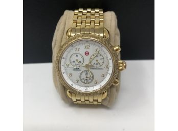 Michele CSX Diamond Chronograph 36 Day Mother Of Pearl And Gold - Retail $1995