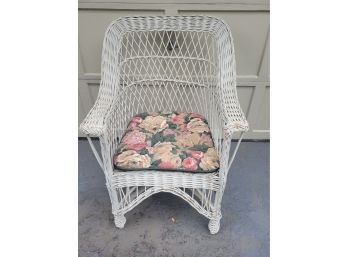 Wicker Chair With Cushion