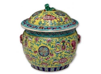 Antique Asian Lidded Container
