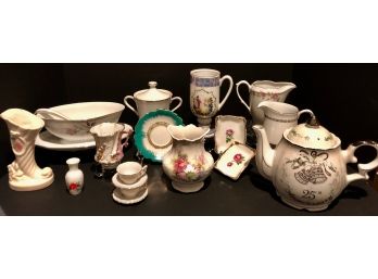 Antique & Vintage Porcelain/China Lot Including LEFTON (Valued $100.00+)