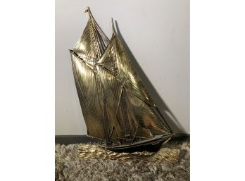 Mid Century 3D Sailboat For Wall