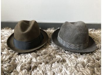 Lot Of 2 Signed Hats