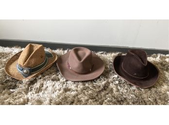 Lot Of 3 Vintage Signed Hats
