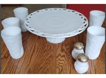 Milkglass Lot Of Items