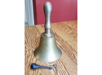 Vintage Substantial Hand- Ringing Brass Bell