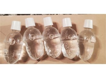 Five Small Glass Vials Of Holy Water From Fatima, Portugal 'Agua De Fatima'