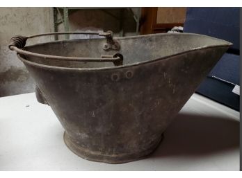 Antique Coal Bucket For Stove Fillings