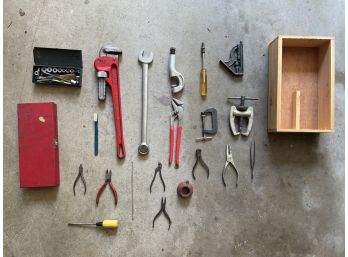 Large Lot Of Antique Tools Plus Some Miniature Precision Tools: German & USA