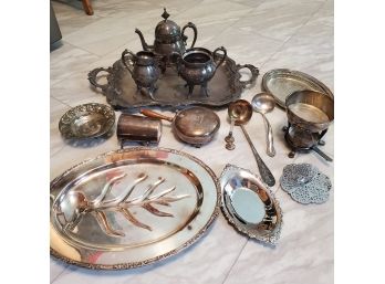 Silver Plate Lot #1 Fifteen Pieces