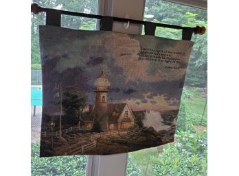 Thomas Kinkade ' A Light In The Storm ' Hanging Wall Murel.