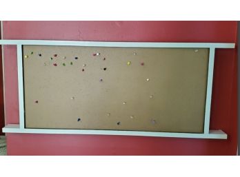 Any-room Cork Board - Message Board & Display Shelf