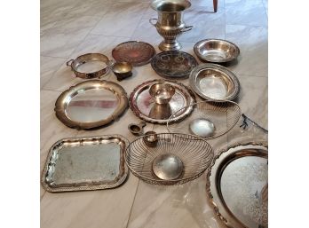 Vintage Silver Plate Lot #2 . Fifteen Pieces.