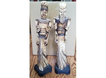 Man & Woman Tall Composite Figurines