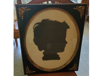 Fancy Vintage Framed Silhouette Of A Child