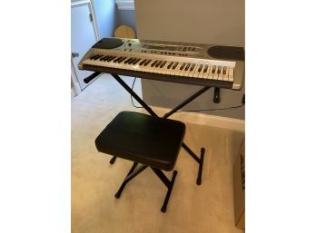 Casio LK- 45 Keyboard W Stand And Bench