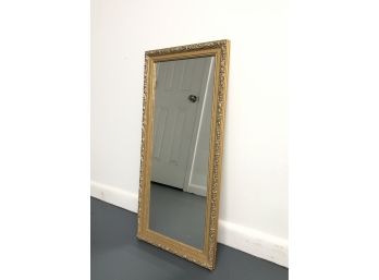 Gold Tone Wall Mirror W Intricate Frame