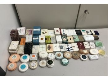 Large Collection Of Assorted Travel Bar Soaps