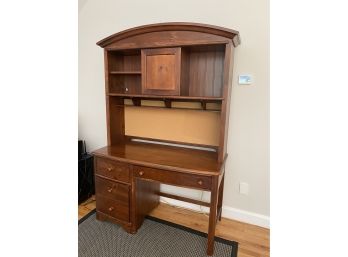 Young America Wooden Desk W Upper Hutch 1 Of 2