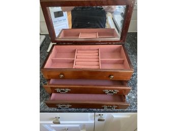 Vintage Jewelry Box W Flip Top