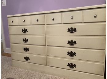 Vintage Ethan & Allen Dresser W Metal Drawer Pulls