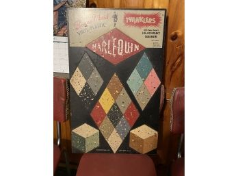 A HARLEQUIN TILE ADVERTISING DISPLAY