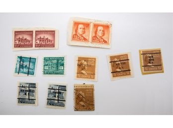 United States 1/2 Cent, 1 1/2 Cent, 1 14 Cent, 2 12 Cent, 2 14 Cent, 4 12 Cent Used Stamps