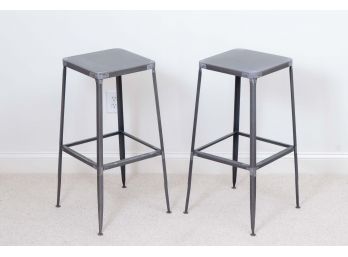 Pair Of Modern Industrial Stools