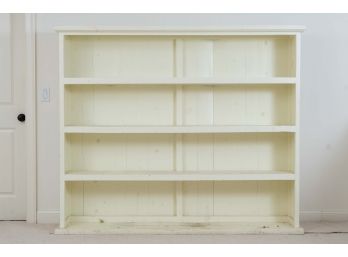 Substantial Painted Pine Bookshelf