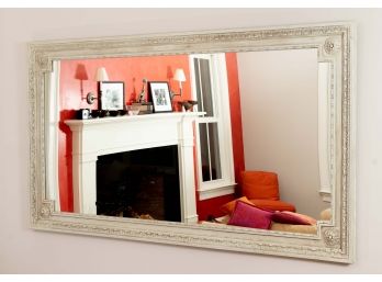 Antiqued Plaster Framed Mirror