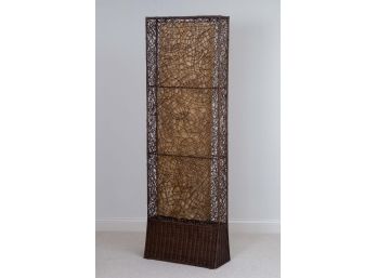 Wicker Lattice Floor Lamp