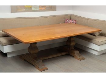 Farmhouse Trestle Dining Table