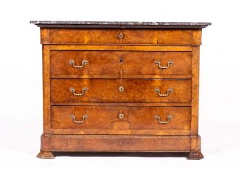 Continental French Commode With Marble Top