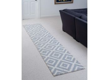 NuLoom Grey & White Wool Runner