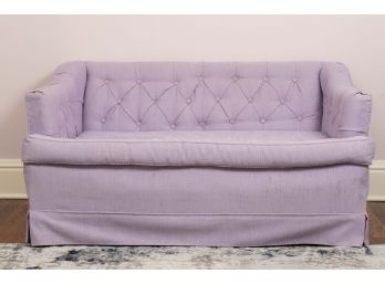 Lavender Tufted Sofa