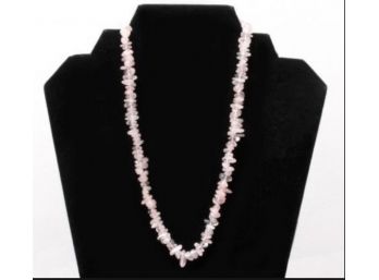 Rose Quartz Crystal Chip Necklace