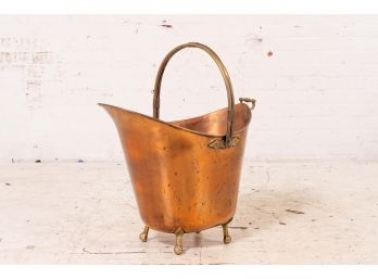 Antique Copper Coal Hod