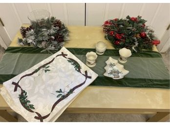 Holiday Table Setting Lot