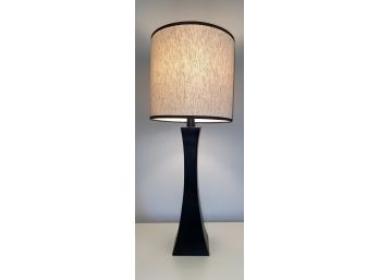 Modern Black Lamp With Neutral Lamp Shade