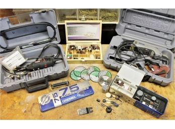 Dremel Multi-max And Craftsman Variable Speed Multi Tool With Tons Of Accessories - In Cases