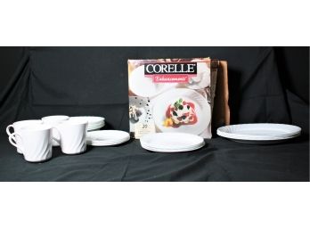 Corelle Enhancements 20 Piece Ceramic Dinnerware Set - Service For Four