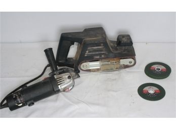 Sander & 4.5' Angle Grinder With Discs