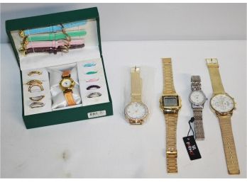 Lot Of Watches Including Quemex Quartz, Bariho, El Luminous, Etc