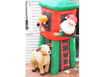 Really Awesome Hunting Santa Claus Blow Up