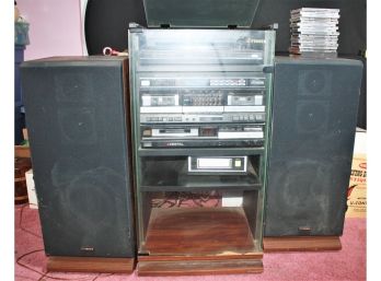 Fisher Stereo System With Turntable, Realistic Stereo 8 Track Player, Speakers, Etc