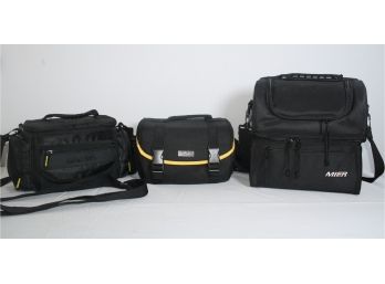 Two Camera Bags - Nikon, Denali Tech With Camera Straps And Mier Insulted Soft Side Cooler