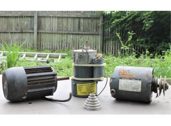 Lot Of Three Motors From Westinghouse, General Electric & Delta