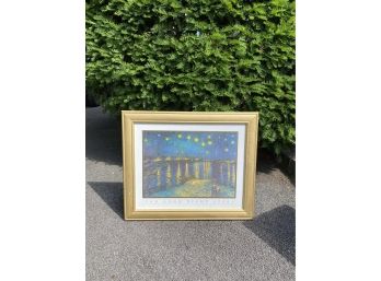 Framed Print Of Van Gogh's 'Night Stars'