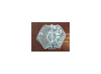 Delicate Crystal Basket And Plate