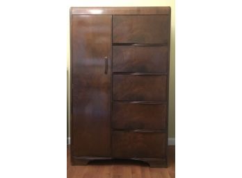 Antique Mahogany Chifforobe, Armoire Cedar Lined